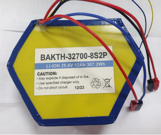 Pack de batterie personnalisé en gros BAKTH-32700-8S2P 25.6V 12AH LIFEPO4 Batterie Pack de batterie rechargeable