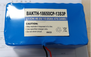 Wholesale Factory Made Bakth-18650CP-13S3P 46.8V 10.05AH Prix d'usine Batterie Lithium Ion Pack Recharteable Battery