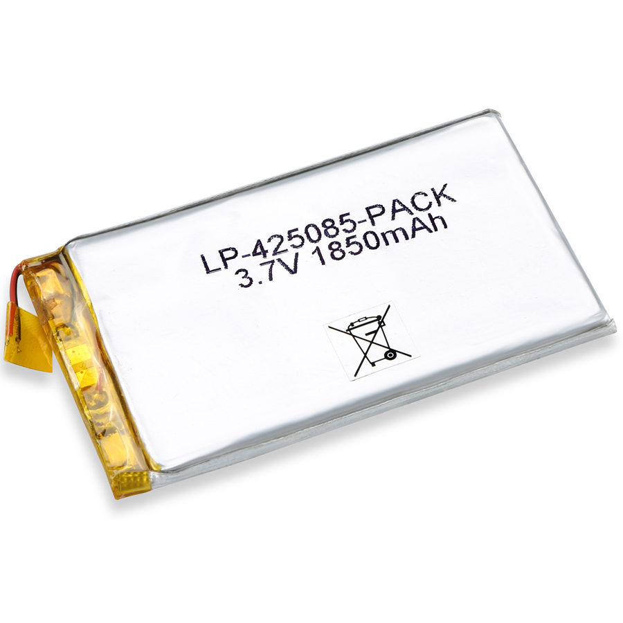 BAKTH-425085P-1S-2 Batterie en polymère de lithium-polymère rechargeable 3,7 V 1850mAh Li-Pol Battery Pack