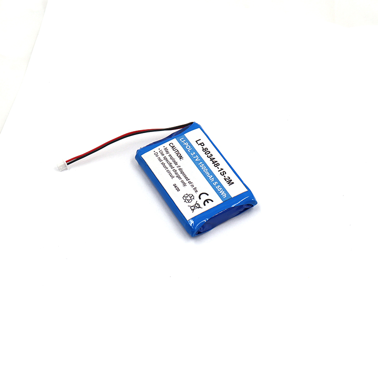 Bakth-803448P-1S-2M 3.7V 1500mAh Batterie en polymère lithium Pack de batterie rechargeable Pack pour un appareil de consommation électrique