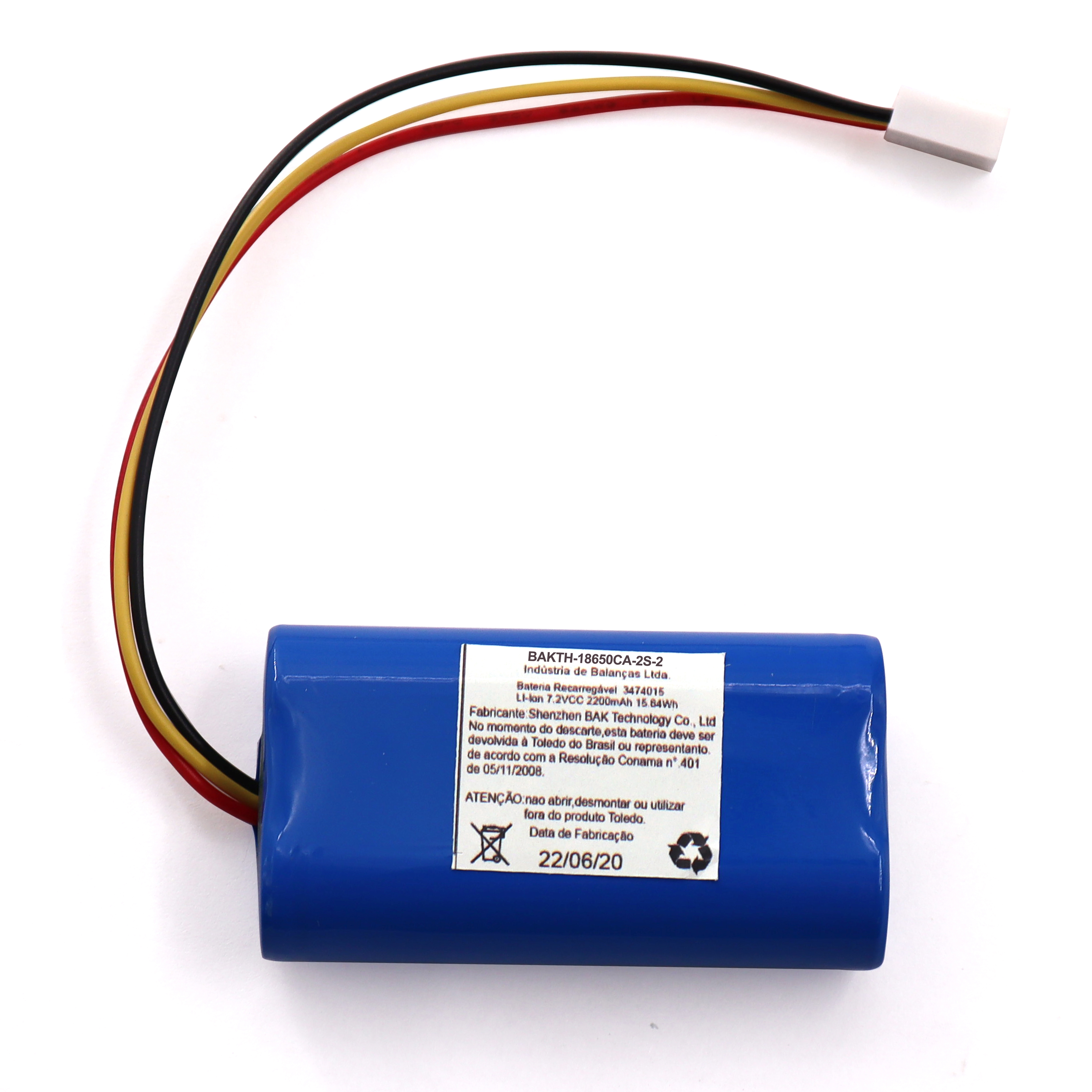 Batterie Lithium Ion Battery 7.2V 2200mAh 18650 2S1P pour Wheelers / E-Bike / Scooters