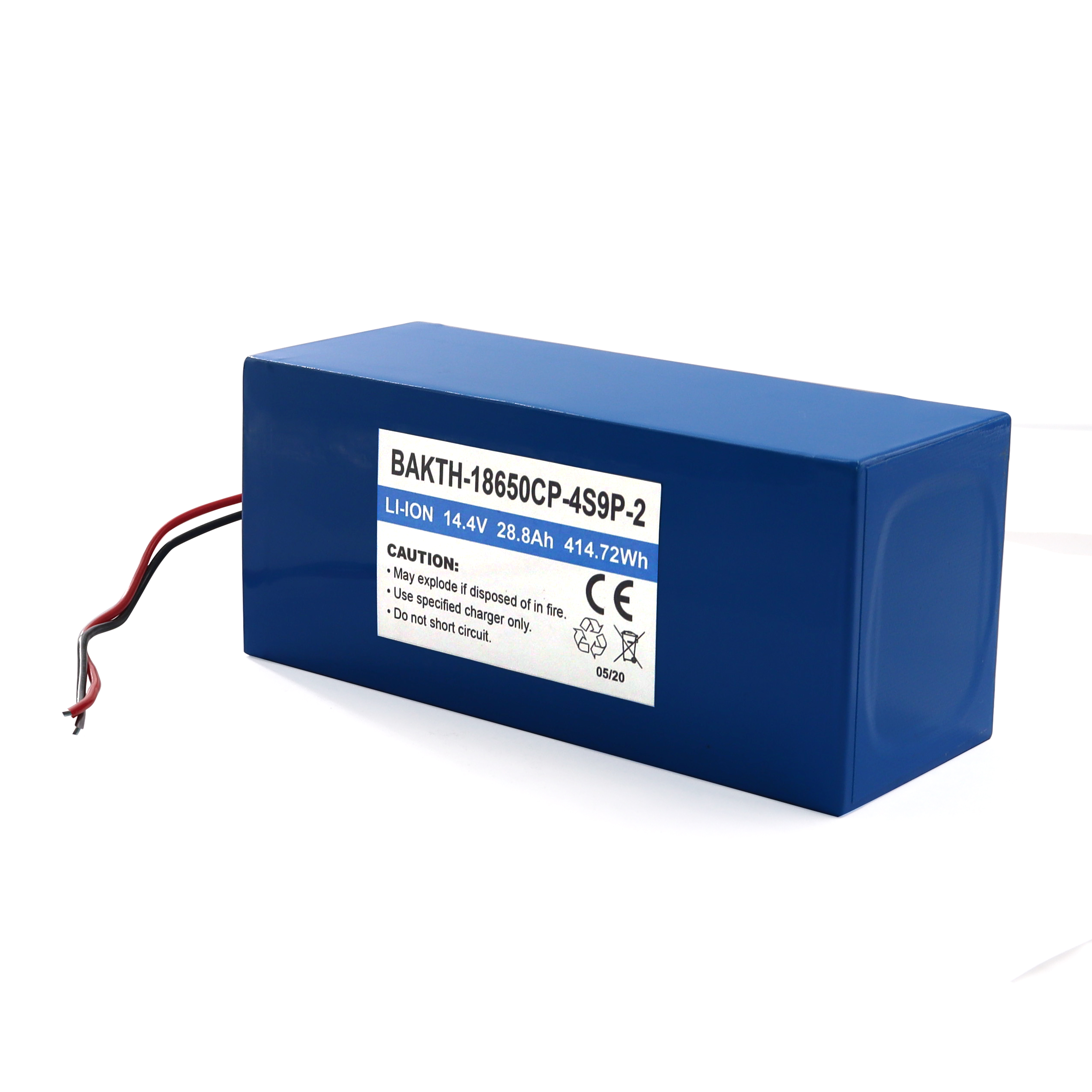 Cycle profond haute capacité 14,8V 48AH Lithium Polymer Battery Pack 6050100P 4S8P pour l'appareil électrique
