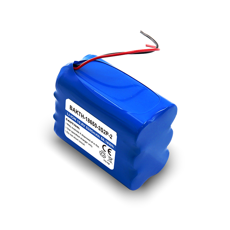 BAKTH-18650-3S2P-2 10.8V 5200mAh Pack de batterie de batterie de batterie au lithium-ion rechargeable Pack pour l'outil électrique
