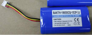 OEM BAKTH-18650CQ-1S2P-3J 3,6V 5100mAh Prix d'usine Batterie Lithium Ion Pack Recharteable Pack