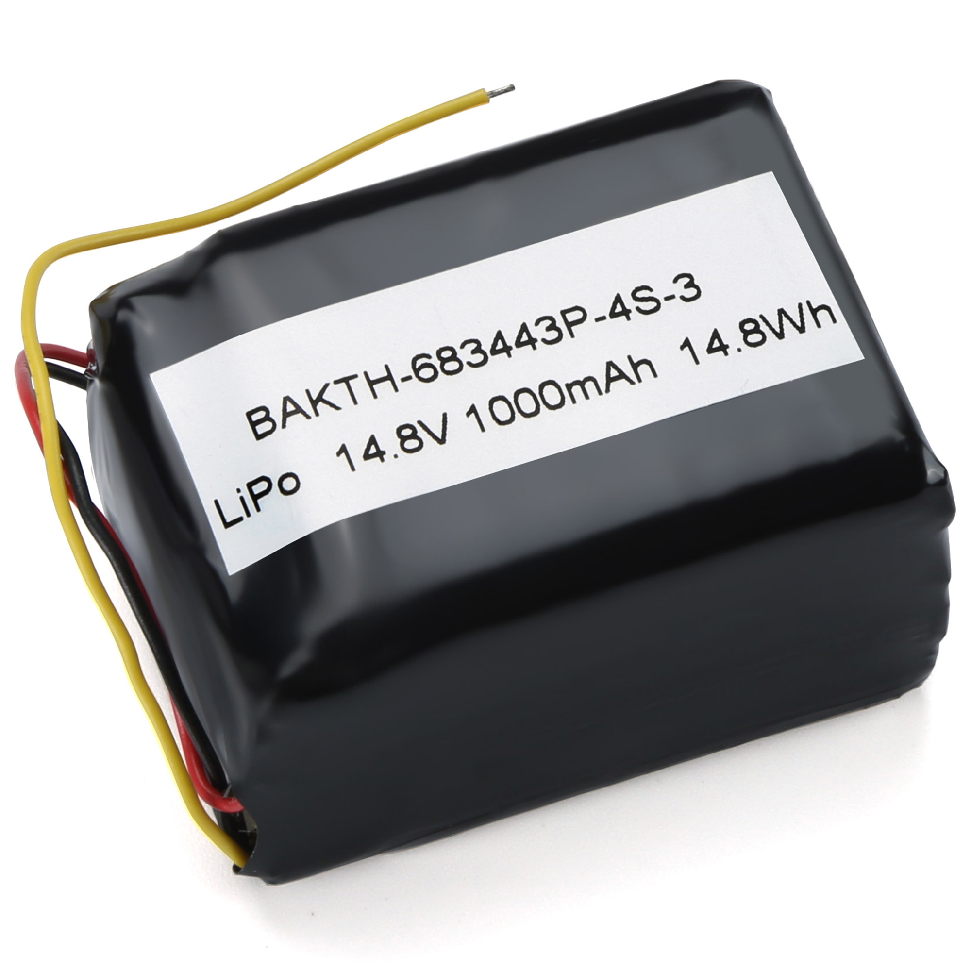 Bakth-683443P-4S-3 Rechargeable Long Life Life Lithium Polymer Battery 14.8V 1000mAH 