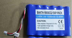 BAKTH-18650CQ-1S6P-PACK 3.6V 15300mAh Prix d'usine Batterie Lithium Ion Pack Recharteable Battery