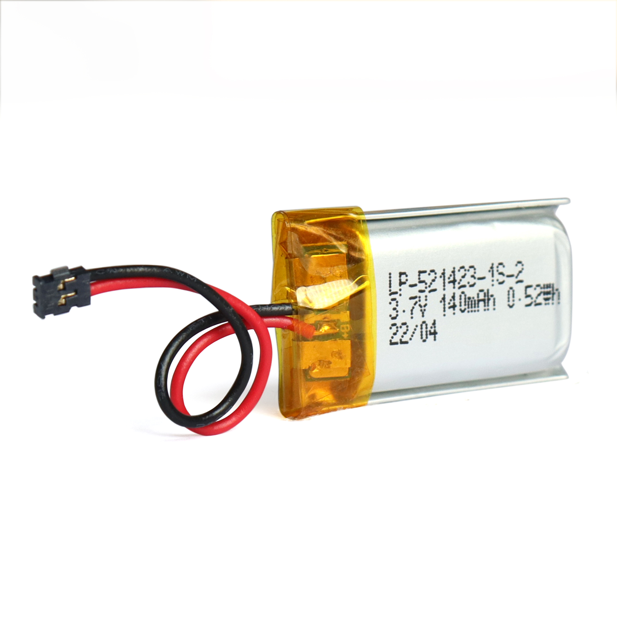 LIPO 521423 3,7 Batterie en polymère rechargeable à l'ion lithium pour la montre intelligente