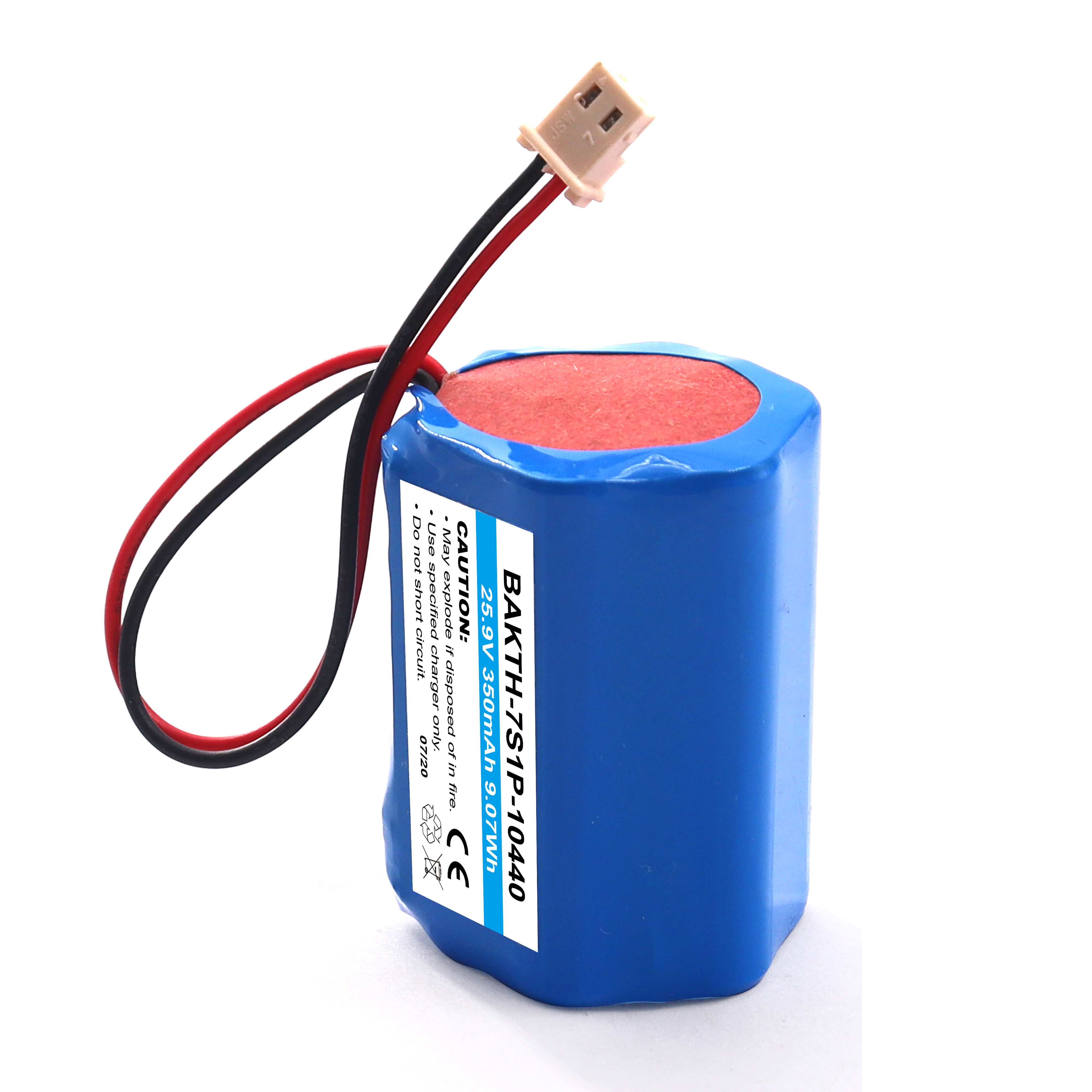 Rechargeable cylindrique 10440 Batterie cellule Li-ion 25,9v 350mAh Batterie Pack 7S1P