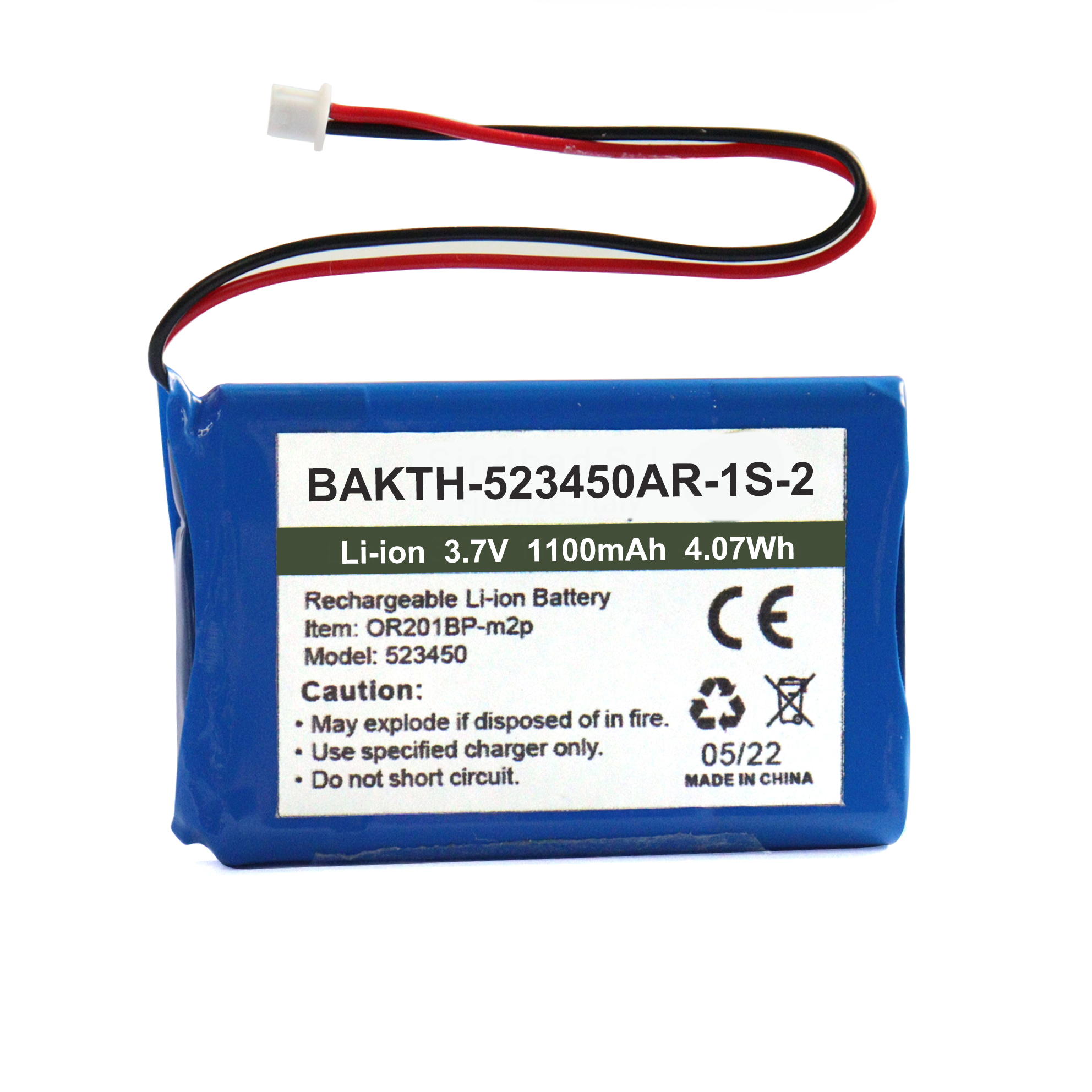Batterie Bakth Lithium Ion Pack 1100mAh 523450 Batterie