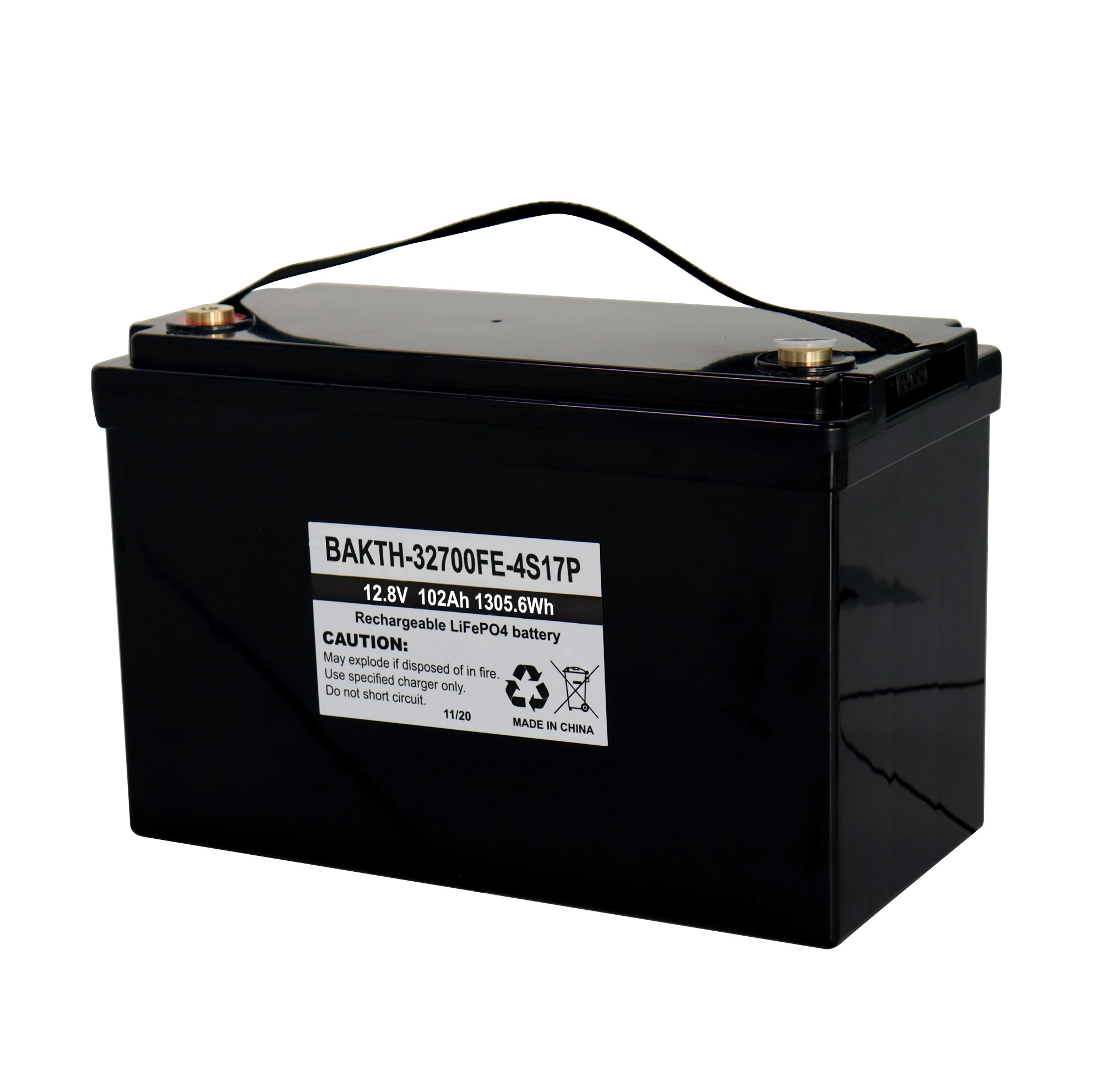 Batterie de stockage d&#39;énergie rv 12.8V pour un usage domestique