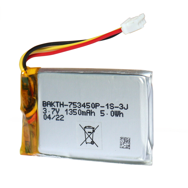 Batterie au lithium polymère 3.7V 1350mAh Type de poche